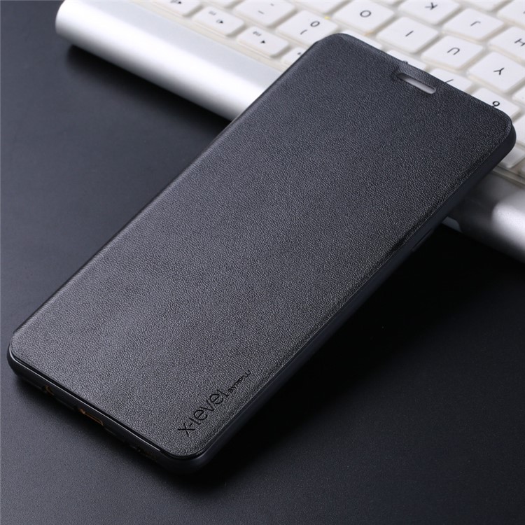 X-LEVEL Flip Leather Stand Phone Case for Samsung Galaxy C9 Pro - Black-3