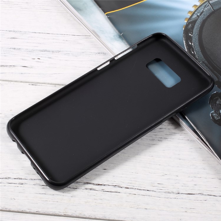 Matte TPU Cell Phone Case for Samsung Galaxy S8 edge - Black-2