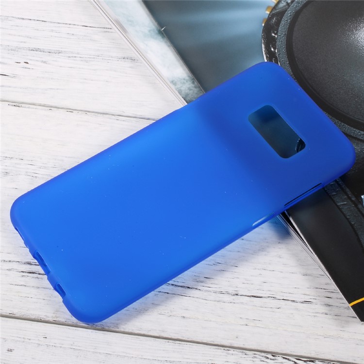 

Анти-отпечаток Матового Защитного Чехла TPU Для Галактики Samsung S8 Plus - Синий, Galaxy S8+
