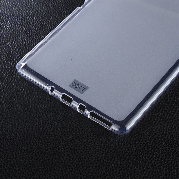 2-side Matte Flex TPU Tablet Cover for Samsung Galaxy Tab S 8.4 SM-T700 - Transparent-2
