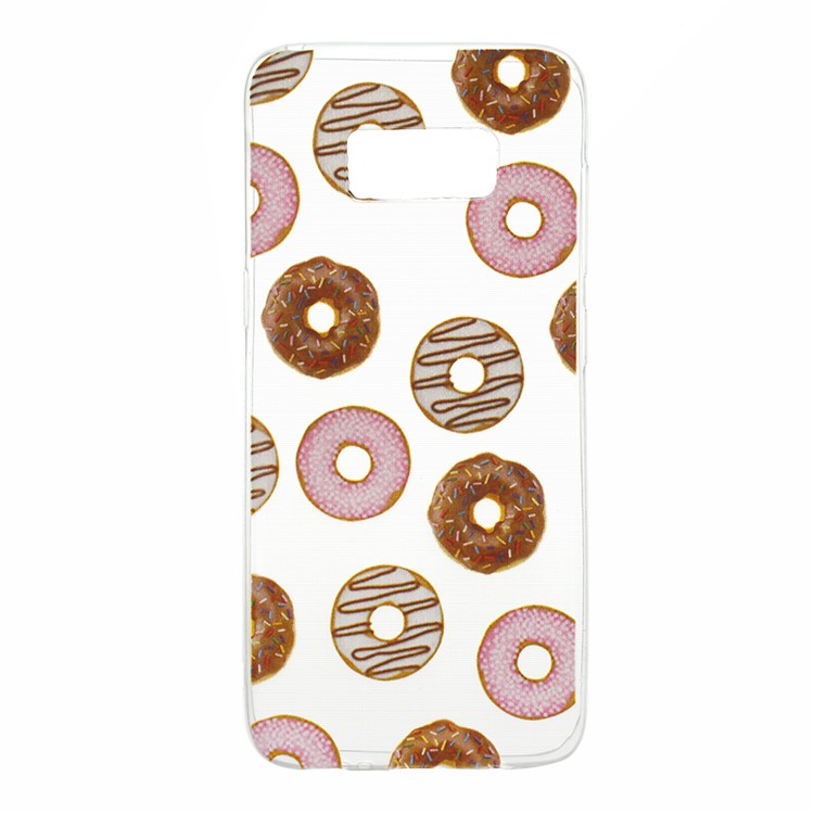 Ultra Thin Patterned TPU Gel Cover for Samsung Galaxy S8 - Doughnuts-1