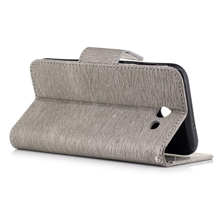 Imprinted Bear Pattern Leather Wallet Phone Case for Samsung Galaxy J3 Emerge/J3 Prime/J3 (2017) - Grey-7
