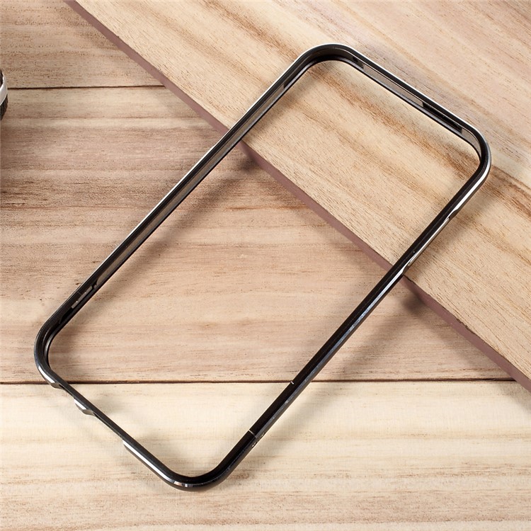 For Samsung Galaxy A7 (2017) A720 Plated Aluminium Alloy Bumper with Screw Lock - Black-1
