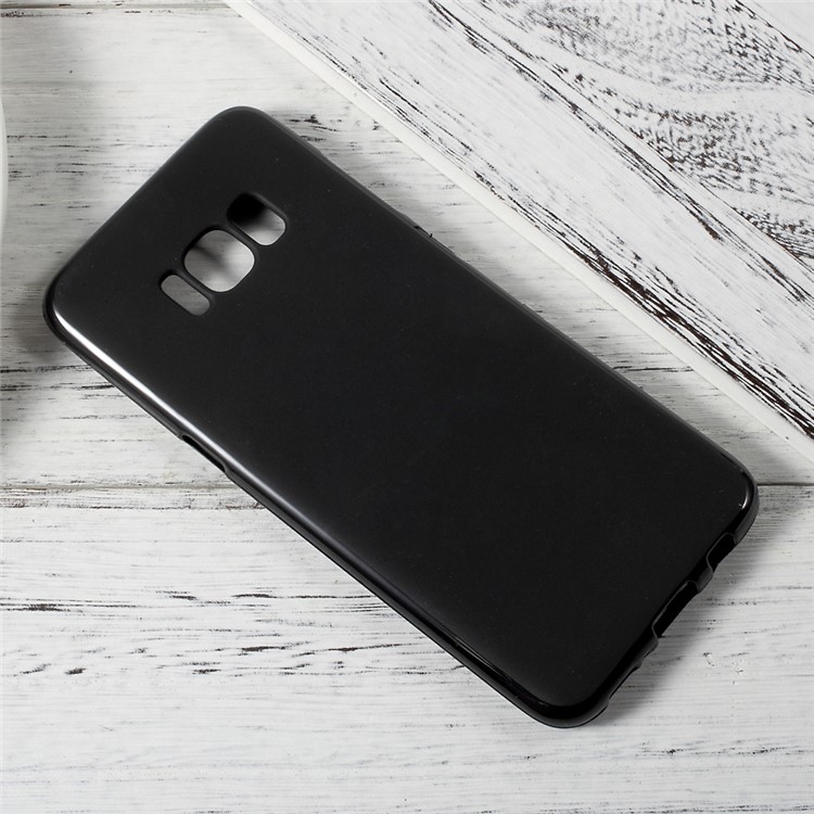 Matte Skin TPU Phone Cover Case for Samsung Galaxy S8 - Black-3