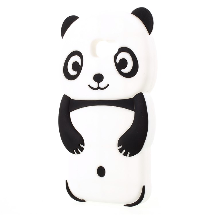 3D Cute Panda Silicone Case Cover for Samsung Galaxy A3 (2017) - Black-2