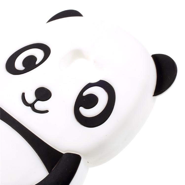 3D Cute Panda Silicone Case Cover for Samsung Galaxy A3 (2017) - Black-4