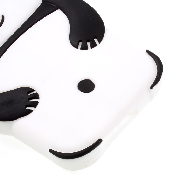 3D Cute Panda Silicone Case Cover for Samsung Galaxy A3 (2017) - Black-5