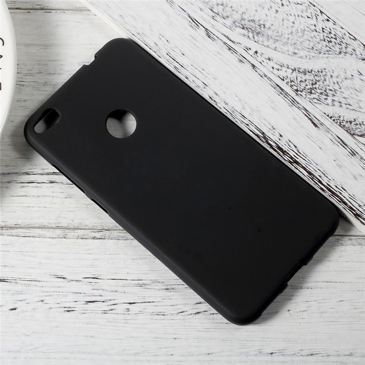 Matte Anti-fingerprint Soft TPU Case for Huawei P8 Lite (2017) / Honor 8 Lite - Black-2