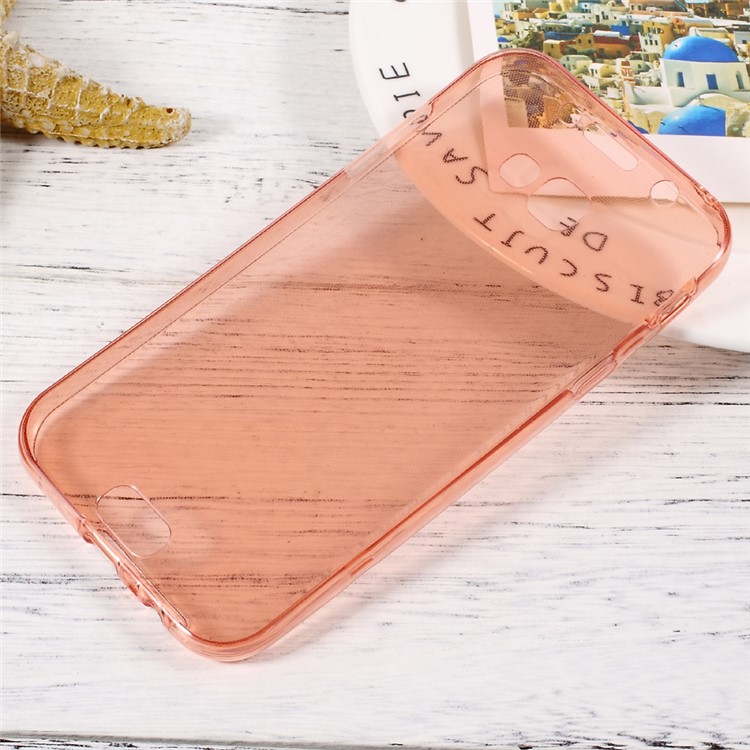 

2-in-1 Touchable Clear TPU Mobile Cover for Samsung Galaxy A3 (2017) - Rose Gold, Galaxy A3 (2017)