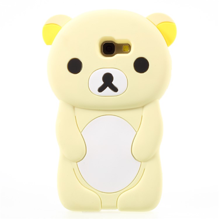 

For Samsung Galaxy A5 (2017) Cute 3D Rilakkuma Silicone Phone Cover - Beige