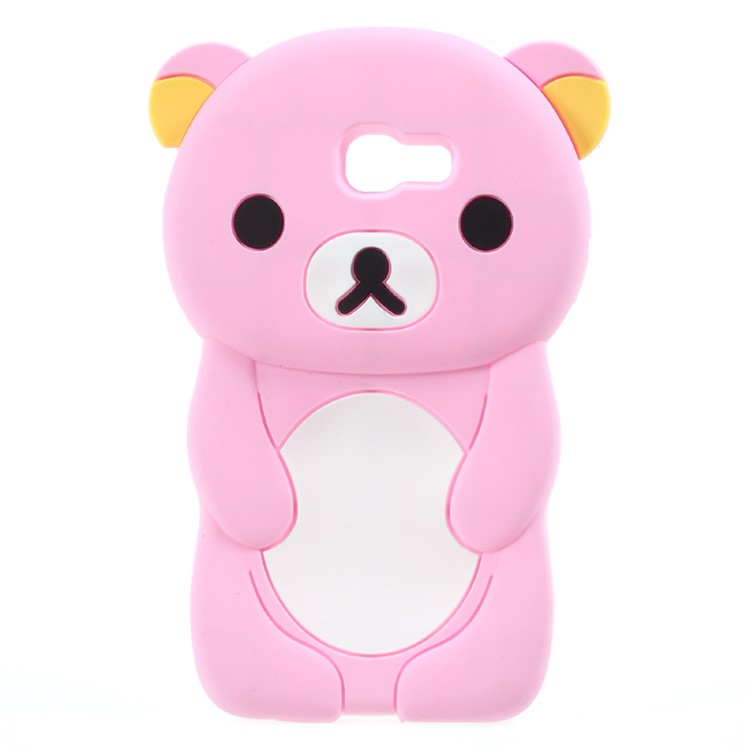 

Cute 3D Rilakkuma Silicone Mobile Case for Samsung Galaxy A3 (2017) - Pink