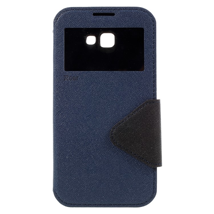 

ROAR KOREA for Samsung Galaxy A5 (2017) A520 View Window Leather Cover - Dark Blue