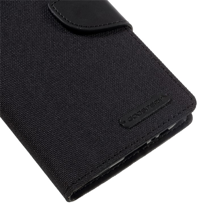 MERCURY GOOSPERY Canvas Diary Leather Case for Samsung Galaxy A5 (2017) SM-A520F - Black-7