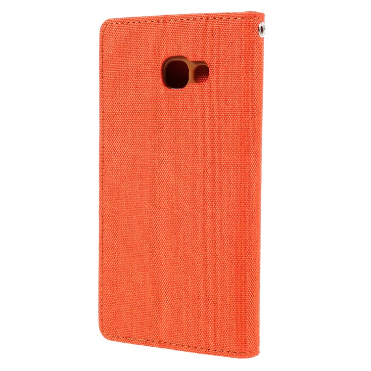 MERCURY GOOSPERY Canvas Leather Magnetic Case for Samsung A5 (2017) SM-A520F - Orange-3