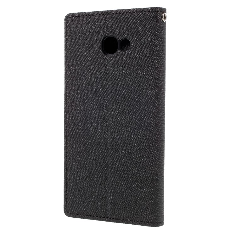 MERCURY GOOSPERY Fancy Diary Wallet Leather Mobile Case for Samsung Galaxy A7 (2017) A720 - Black-2