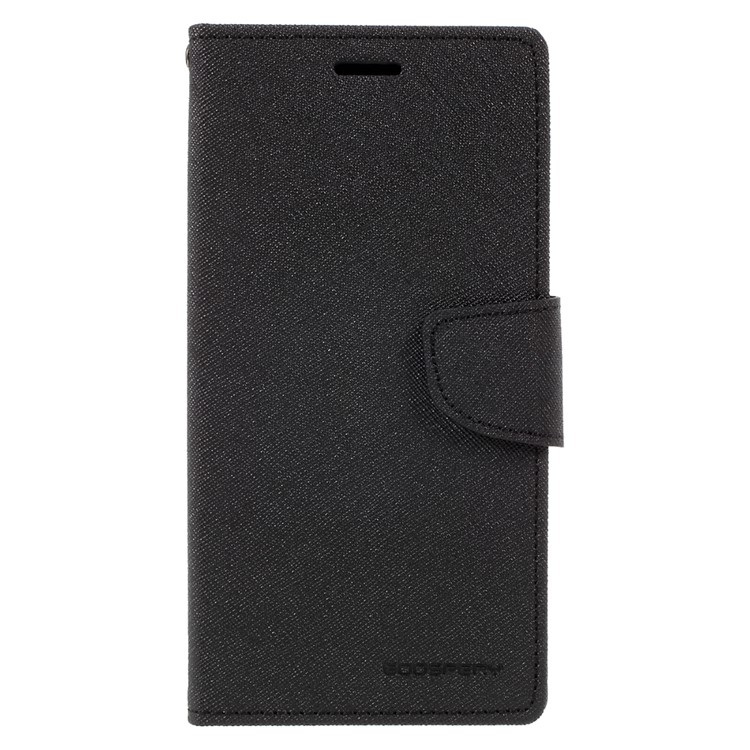MERCURY GOOSPERY Fancy Diary Wallet Leather Mobile Case for Samsung Galaxy A7 (2017) A720 - Black-3