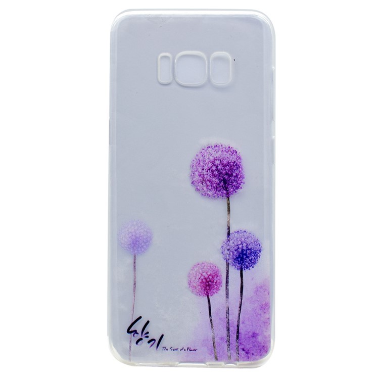 Pattern Printing TPU Shell Cover for Samsung Galaxy S8 - Dandelion Pattern-1