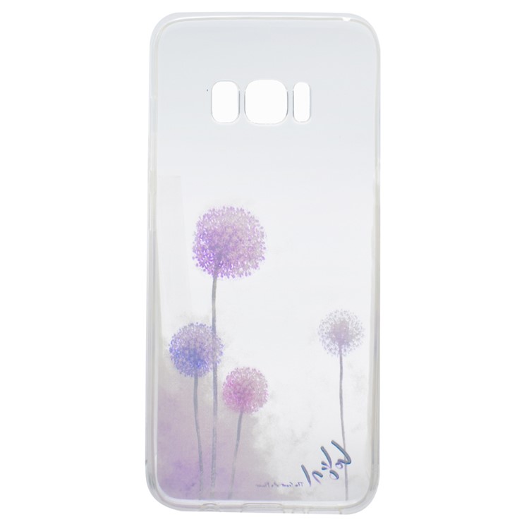 Pattern Printing TPU Shell Cover for Samsung Galaxy S8 - Dandelion Pattern-2