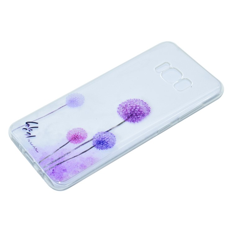 Pattern Printing TPU Shell Cover for Samsung Galaxy S8 - Dandelion Pattern-3