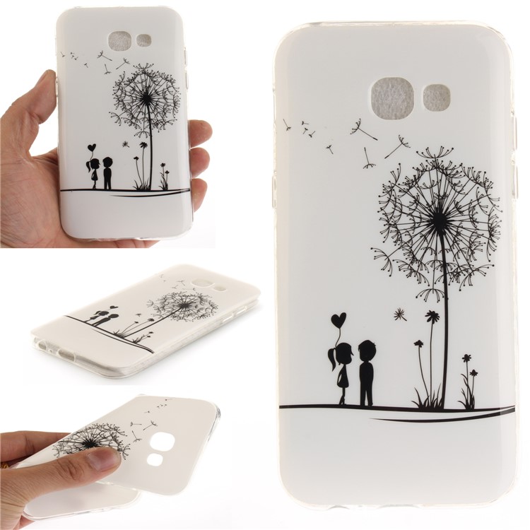 

Pattern Printing IMD TPU Back Case for Samsung Galaxy A3 (2017) - Dandelion and Lovers