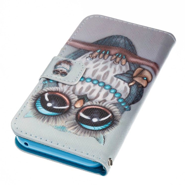 Printing Pattern Leather Mobile Phone Case for Samsung Galaxy A3 (2017) - Owl Lady-4