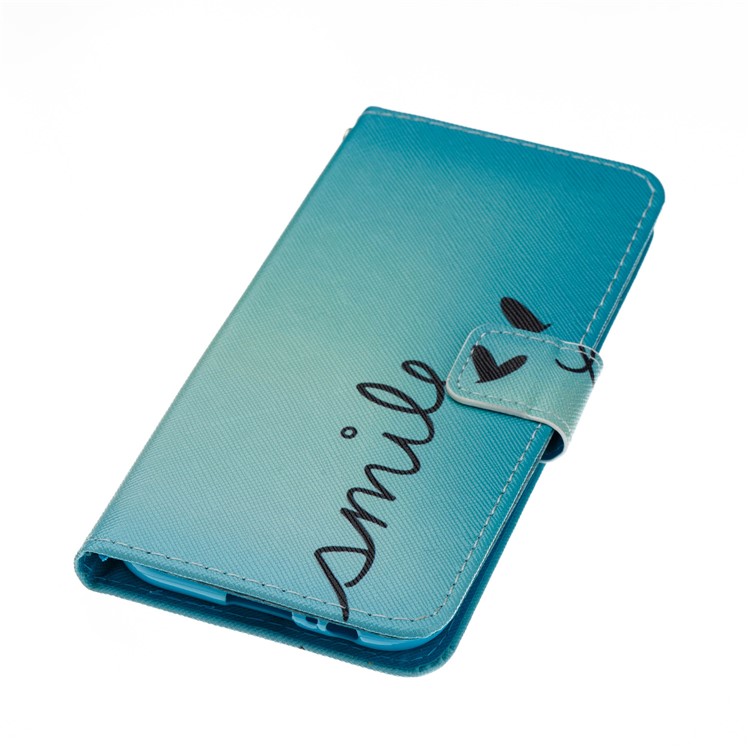 Pattern Printing Wallet Leather Stand Cover for Samsung Galaxy A5 (2017) - SMILE Pattern-3