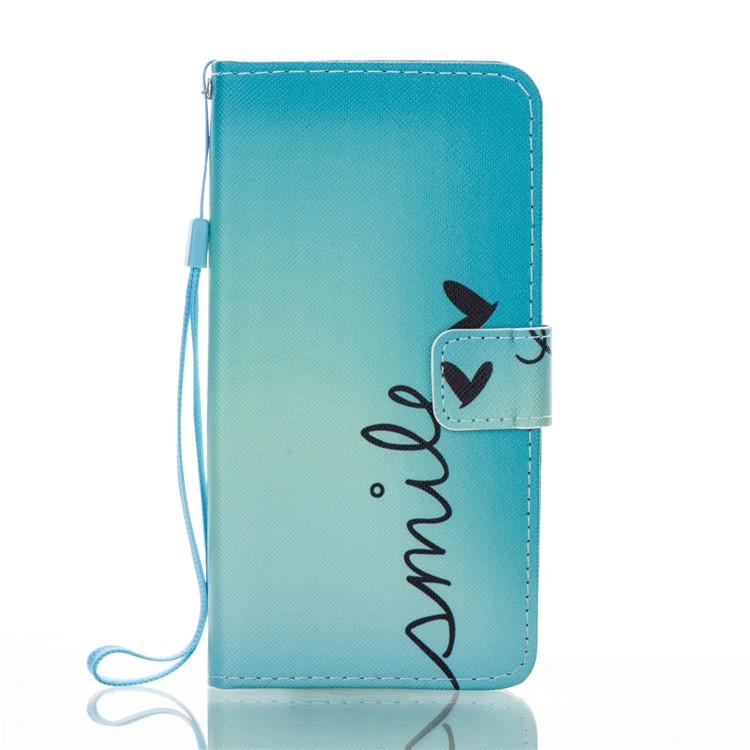 Pattern Printing Wallet Leather Stand Cover for Samsung Galaxy A5 (2017) - SMILE Pattern-5