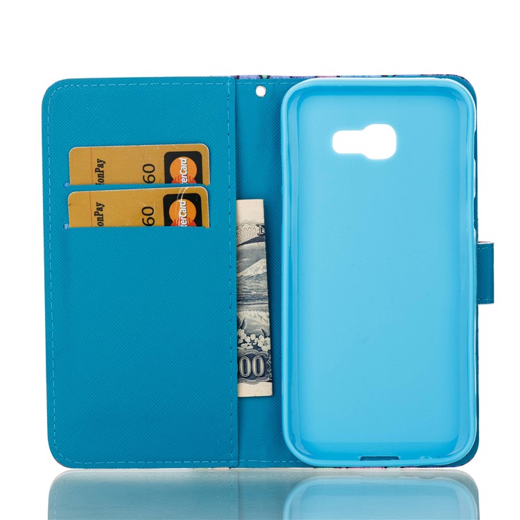 Pattern Printing Wallet Leather Stand Cover for Samsung Galaxy A5 (2017) - SMILE Pattern-7