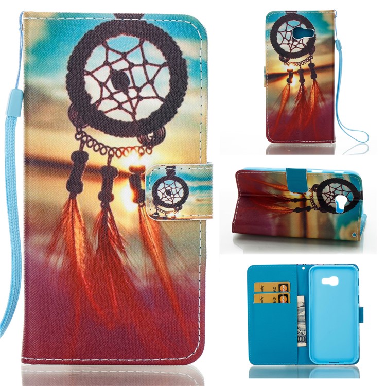 Pattern Printing Stand Leather Wallet Case for Samsung Galaxy A5 (2017) - Sunset Dream Catcher-1
