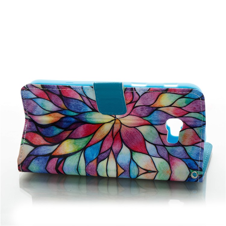 Pattern Printing Leather Mobile Phone Case for Samsung Galaxy A5 (2017) - Colorful Flowers-2