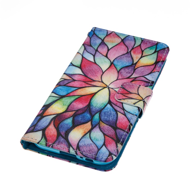 Pattern Printing Leather Mobile Phone Case for Samsung Galaxy A5 (2017) - Colorful Flowers-3