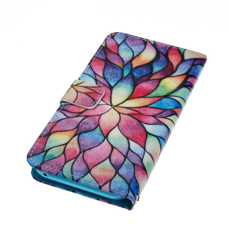 Pattern Printing Leather Mobile Phone Case for Samsung Galaxy A5 (2017) - Colorful Flowers-4