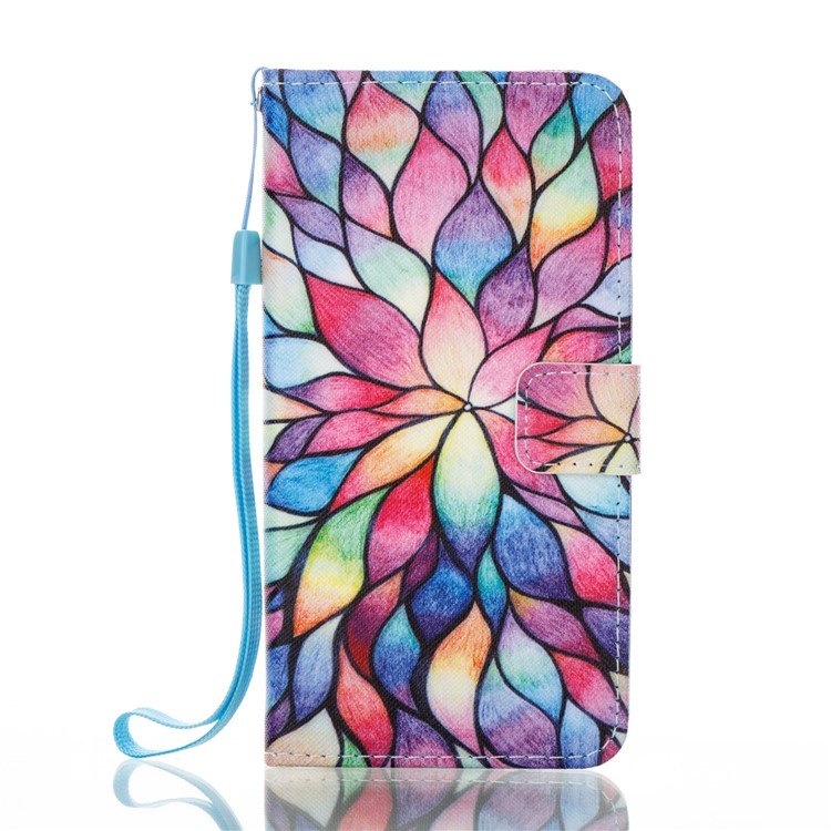 Pattern Printing Leather Mobile Phone Case for Samsung Galaxy A5 (2017) - Colorful Flowers-5