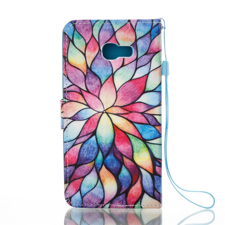 Pattern Printing Leather Mobile Phone Case for Samsung Galaxy A5 (2017) - Colorful Flowers-6