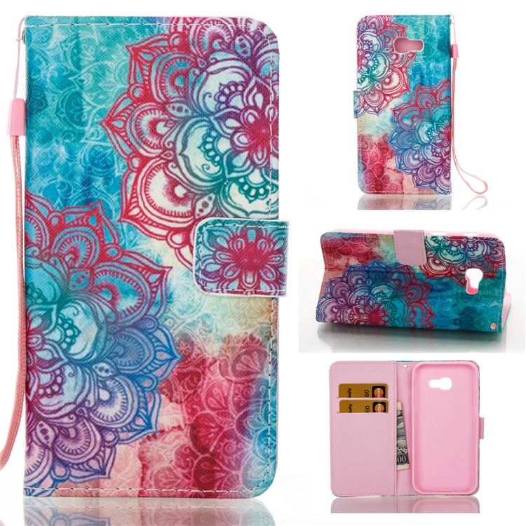

Pattern Printing Wallet Leather Protective Case for Samsung Galaxy A5 (2017) - Henna Lotus