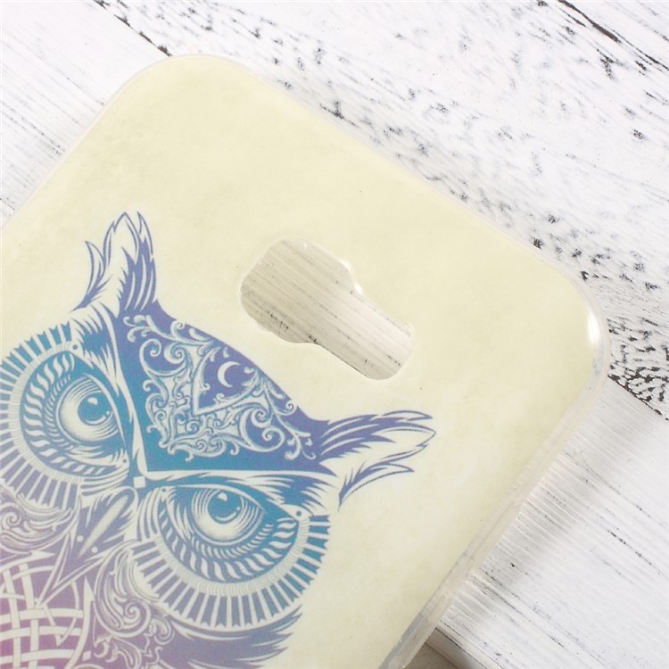 IMD Patterned TPU Skin Case Cover for Samsung Galaxy A7 (2017) SM-A720F - Cool Owl-4