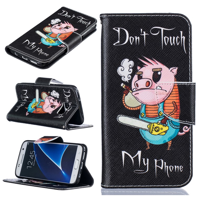 

Pattern Printing Wallet Leather Protection Case for Samsung Galaxy S7 SM-G930 - Pig Pattern, Galaxy S7