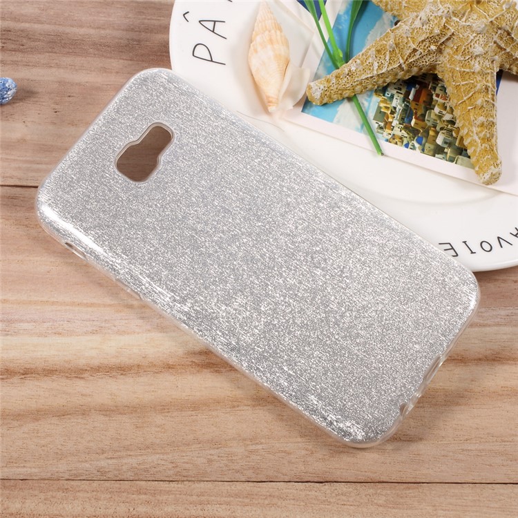 Glittery TPU + PC Hybrid Phone Case for Samsung Galaxy A5 (2017) SM-A520F - Silver-3