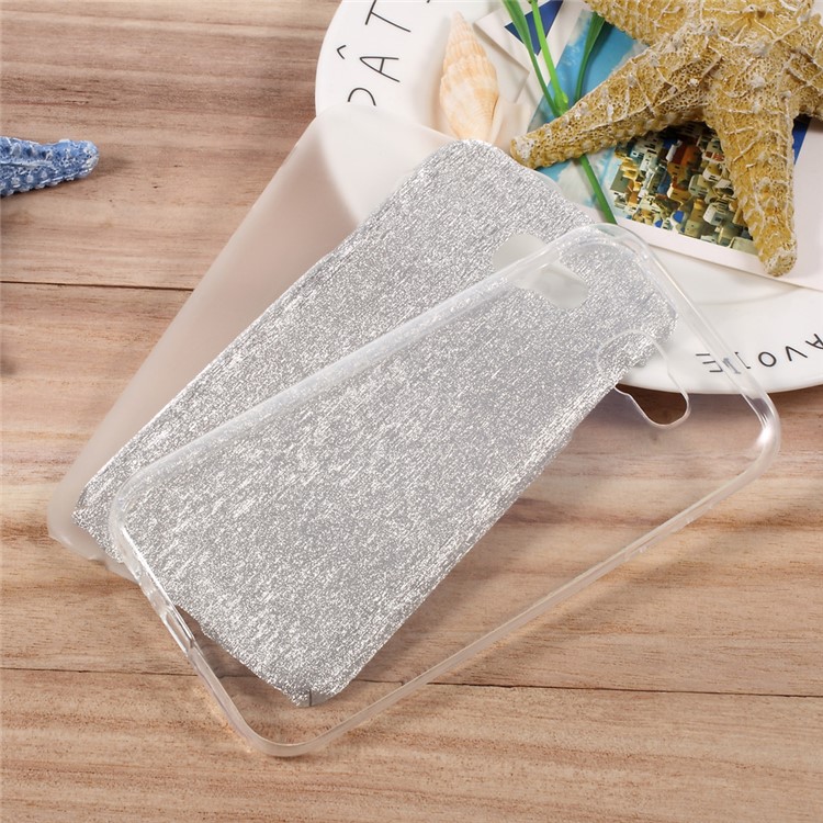 Glittery TPU + PC Hybrid Phone Case for Samsung Galaxy A5 (2017) SM-A520F - Silver-7