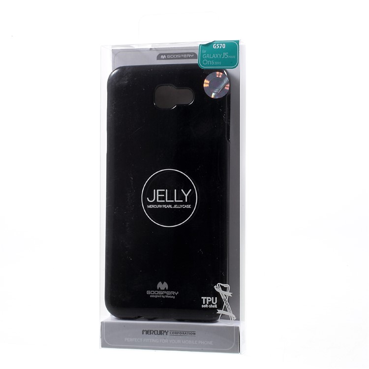 MERCURY GOOSPERY Flash Powder TPU Case for Samsung Galaxy J5 Prime/On5 2016 - Black-8