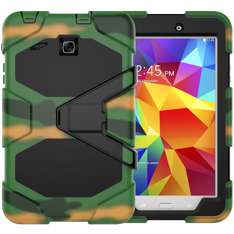 

For Samsung Galaxy Tab E 8.0 T375 T377 Military Duty PC Silicone Combo Case - Camouflage