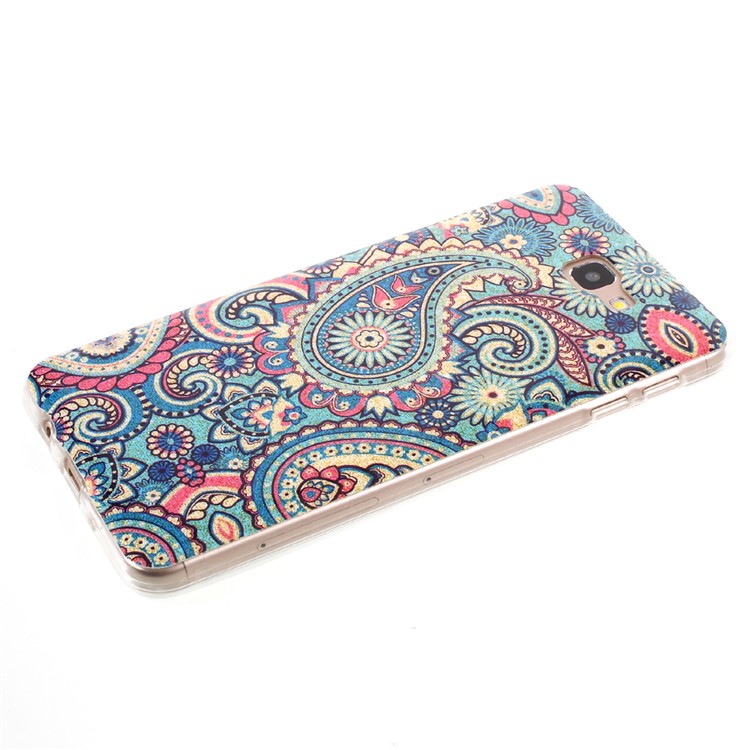 Pattern Printing TPU Case for Samsung Galaxy J7 Prime/On7 2016 - Paisley Flowers-6