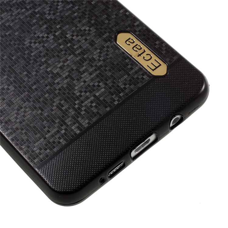 Woven Pattern Plating TPU Phone Case for Samsung Galaxy A3 A310F (2016) - Black-4