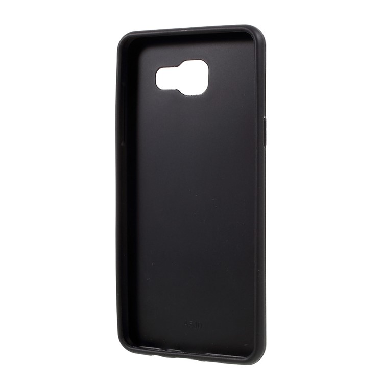 Woven Pattern Plating TPU Phone Case for Samsung Galaxy A3 A310F (2016) - Black-6