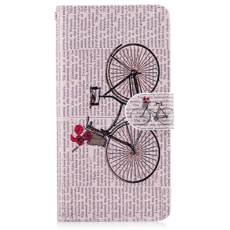 

Pattern Printing Wallet Leather Protective Case for Samsung Galaxy A3 (2017) - Bicycle Pattern