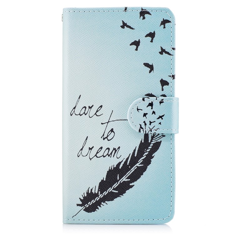 

Wallet Leather Stand Case for Samsung Galaxy A5 (2017) SM-A520F - Feather Pattern