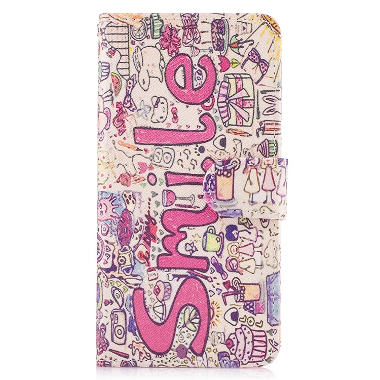 

Magnetic Leather Stand Cover for Samsung Galaxy A5 (2017) SM-A520F - SMILE Pattern