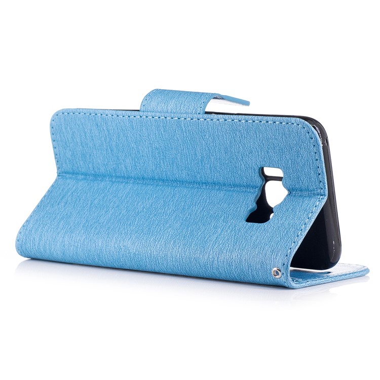 Para Samsung Galaxy S8 Suporte de bolsa de couro para ursinho impresso - Bebê azul-4