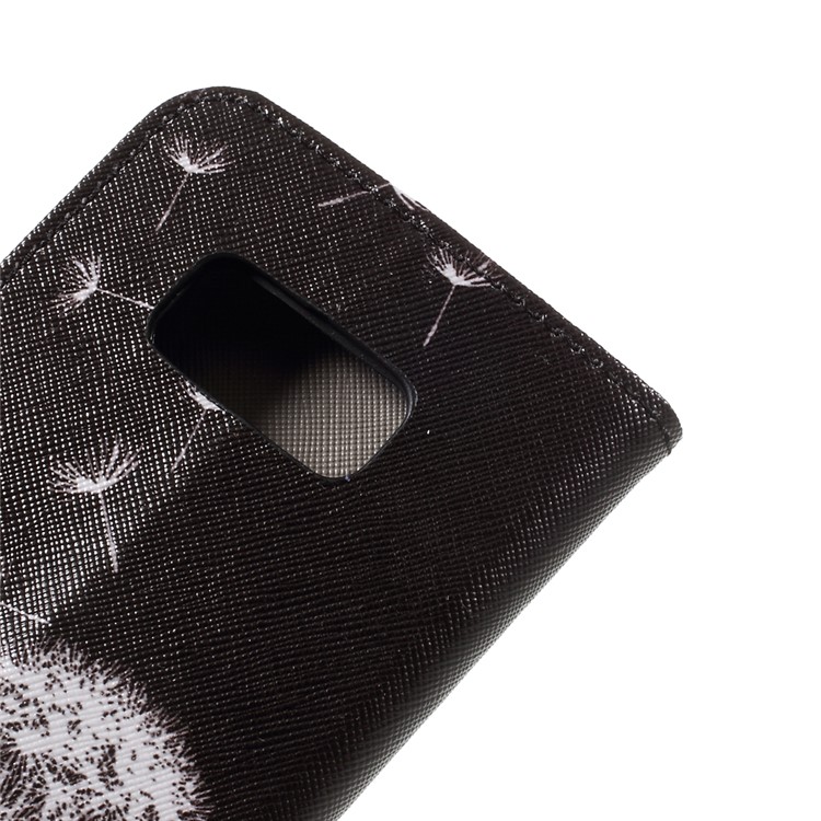 Patterned Wallet Stand Leather Phone Case for Samsung Galaxy S8 - Dandelions Pattern-8