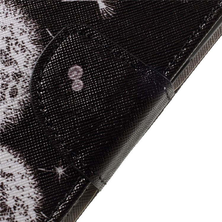 Patterned Wallet Stand Leather Phone Case for Samsung Galaxy S8 - Dandelions Pattern-9